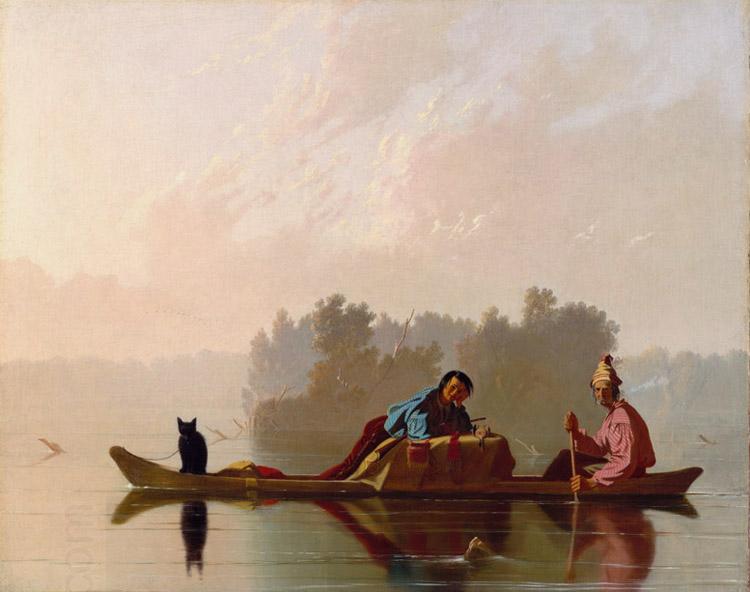 George Caleb Bingham Fur Traders Descending the Missouri (mk09) oil painting picture